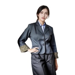 Designed long-sleeved women's professional suit jacket, customized hotel front desk lobby manager suit, staff professional uniform suit, 65% polyester + 35 rayon Mercure Hotel HL042 Designed long-sleeved women's professional suit jacket, customized hotel front desk lobby manager suit, staff professional uniform suit, 65% polyester + 35 rayon Mercure Hotel HL042